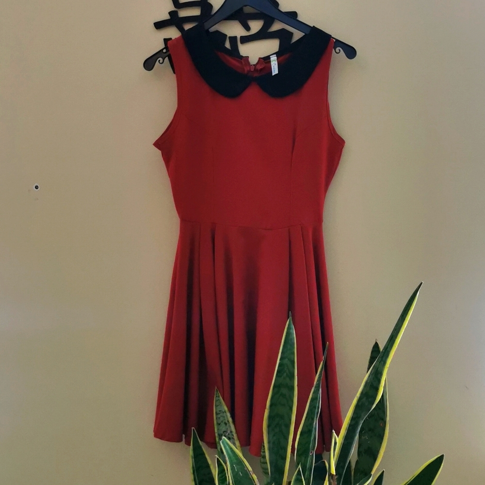 COCO LOVE Peter Pan Collar Skater Dress Small